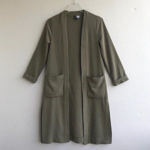 Olive Green Duster Coat